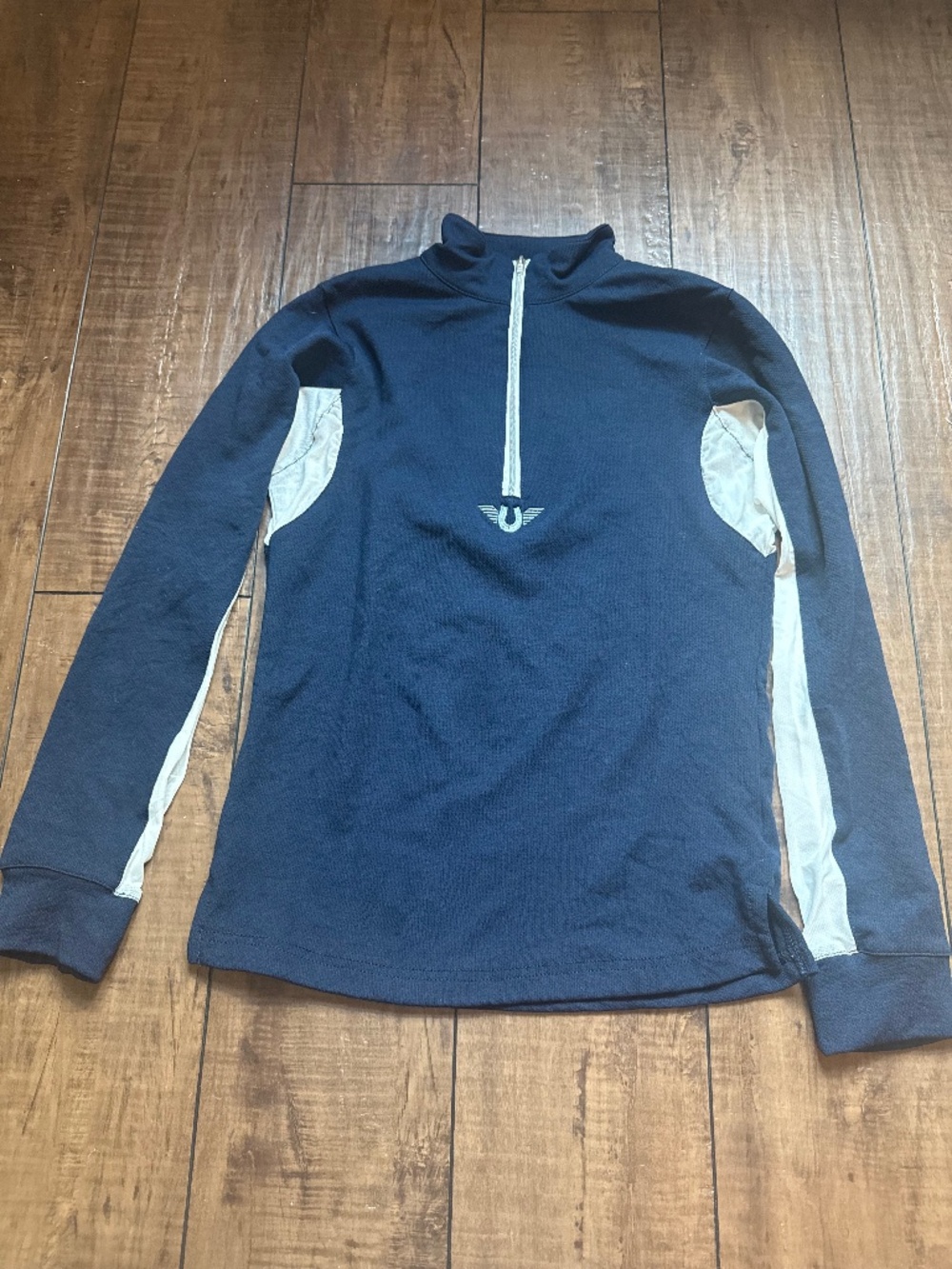TuffRider Women's Ventilated Technical Long Sleeve Sport Shirt - Navy